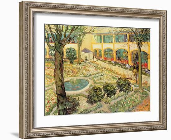 The Asylum Garden at Arles, c.1889-Vincent van Gogh-Framed Giclee Print