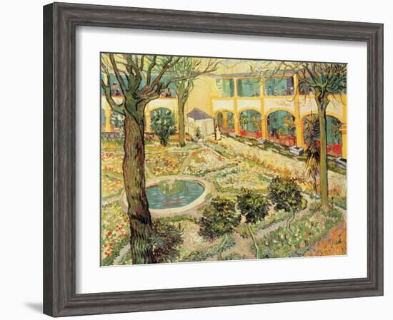 The Asylum Garden at Arles, c.1889-Vincent van Gogh-Framed Giclee Print