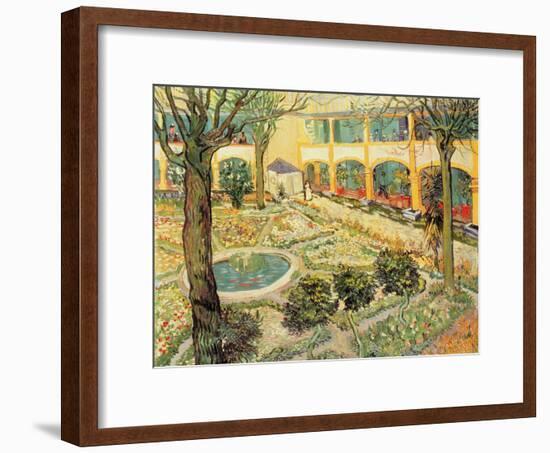 The Asylum Garden at Arles, c.1889-Vincent van Gogh-Framed Giclee Print