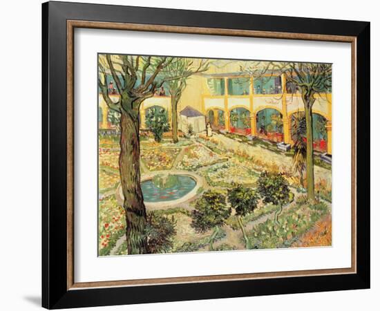 The Asylum Garden at Arles, c.1889-Vincent van Gogh-Framed Giclee Print