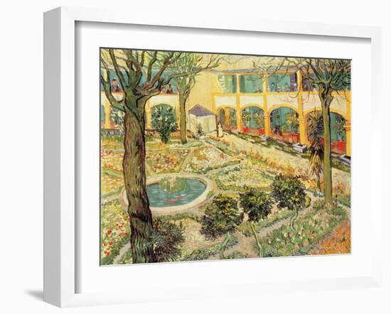 The Asylum Garden at Arles, c.1889-Vincent van Gogh-Framed Giclee Print