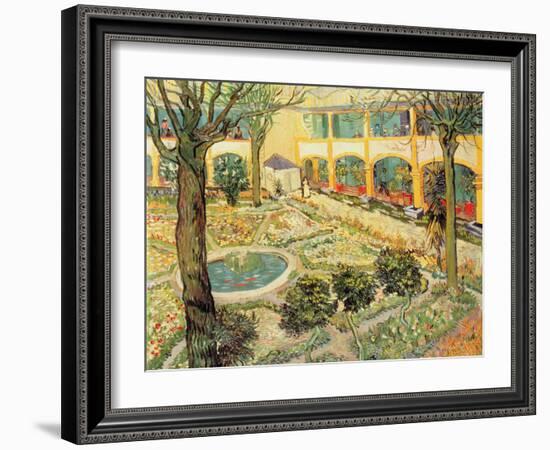 The Asylum Garden at Arles, c.1889-Vincent van Gogh-Framed Giclee Print