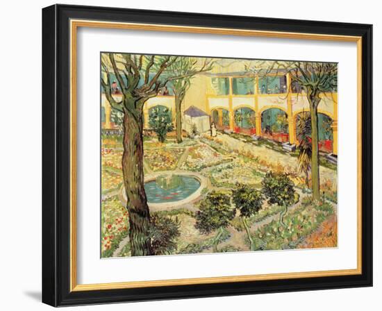 The Asylum Garden at Arles, c.1889-Vincent van Gogh-Framed Giclee Print