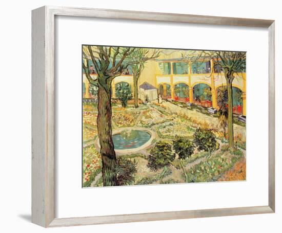 The Asylum Garden at Arles, c.1889-Vincent van Gogh-Framed Giclee Print