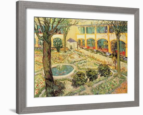 The Asylum Garden at Arles, c.1889-Vincent van Gogh-Framed Giclee Print