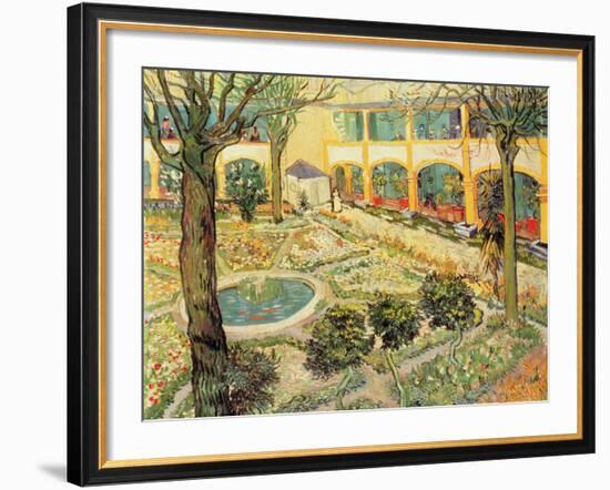 The Asylum Garden at Arles, c.1889-Vincent van Gogh-Framed Giclee Print