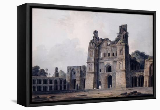The Atala Mosque, Jaunpur, Uttar Pradesh, (Pencil, Pen and Black Ink, W/C)-Thomas & William Daniell-Framed Premier Image Canvas