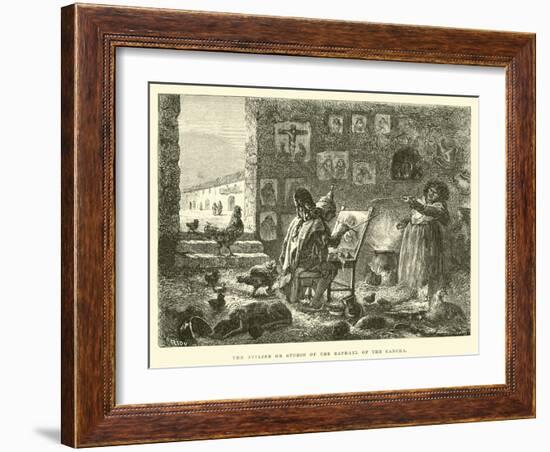 The Atelier or Studio of the Raphael of the Cancha-Édouard Riou-Framed Giclee Print