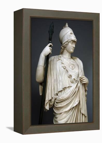 The Athena Giustiniani. Roman Copy of a Greek Statue of Pallas Athena. 2nd Century. Detail-null-Framed Premier Image Canvas