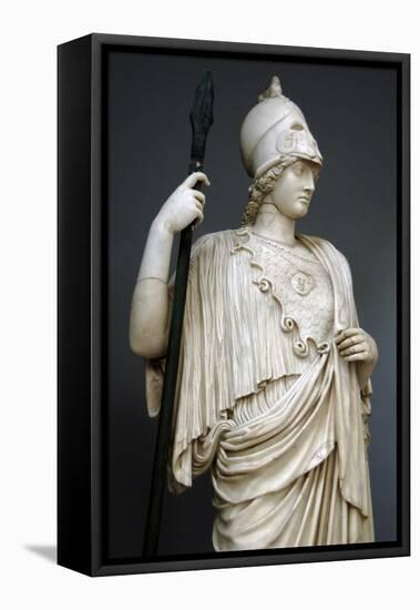 The Athena Giustiniani. Roman Copy of a Greek Statue of Pallas Athena. 2nd Century. Detail-null-Framed Premier Image Canvas