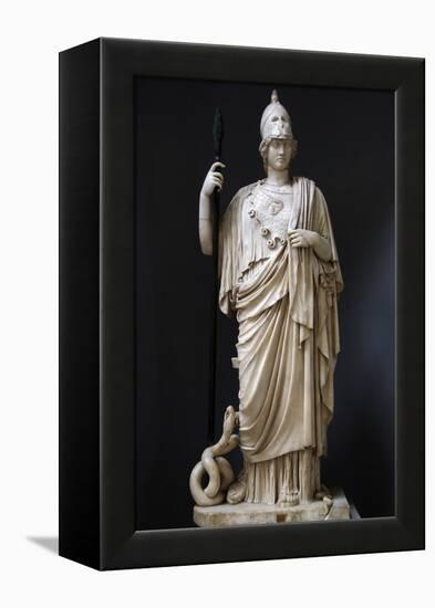 The Athena Giustiniani. Roman Copy of a Greek Statue of Pallas Athena. 2nd Century-null-Framed Premier Image Canvas