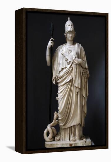 The Athena Giustiniani. Roman Copy of a Greek Statue of Pallas Athena. 2nd Century-null-Framed Premier Image Canvas