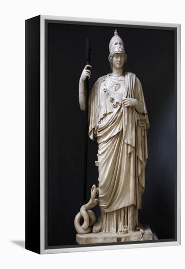 The Athena Giustiniani. Roman Copy of a Greek Statue of Pallas Athena. 2nd Century-null-Framed Premier Image Canvas