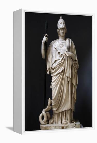 The Athena Giustiniani. Roman Copy of a Greek Statue of Pallas Athena. 2nd Century-null-Framed Premier Image Canvas