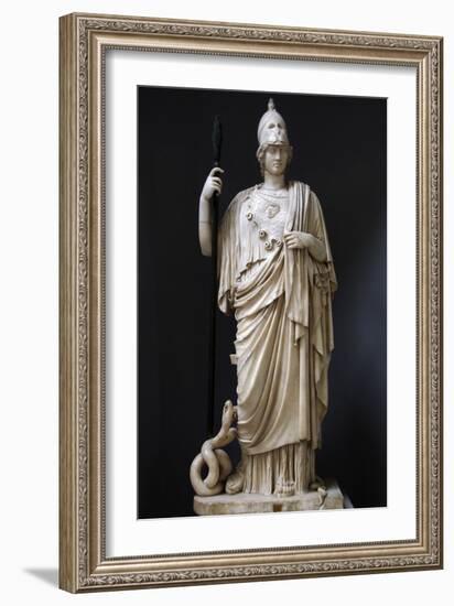 The Athena Giustiniani. Roman Copy of a Greek Statue of Pallas Athena. 2nd Century-null-Framed Photographic Print