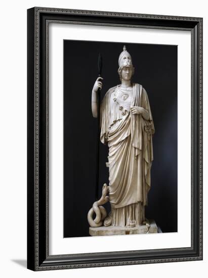 The Athena Giustiniani. Roman Copy of a Greek Statue of Pallas Athena. 2nd Century-null-Framed Photographic Print