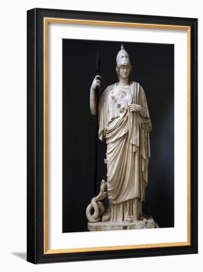 The Athena Giustiniani. Roman Copy of a Greek Statue of Pallas Athena. 2nd Century-null-Framed Photographic Print