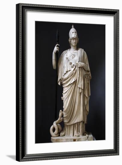 The Athena Giustiniani. Roman Copy of a Greek Statue of Pallas Athena. 2nd Century-null-Framed Photographic Print