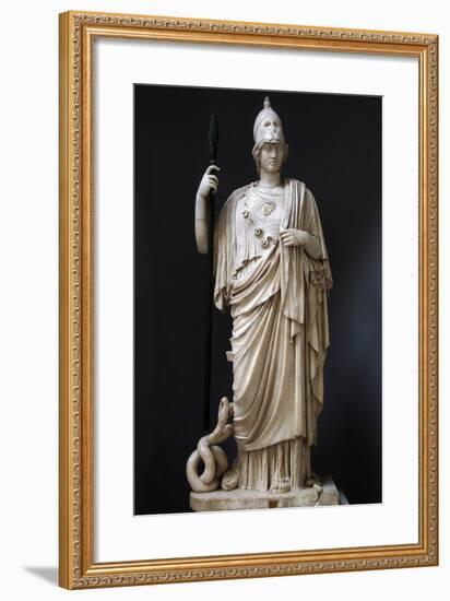 The Athena Giustiniani. Roman Copy of a Greek Statue of Pallas Athena. 2nd Century-null-Framed Photographic Print