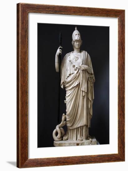 The Athena Giustiniani. Roman Copy of a Greek Statue of Pallas Athena. 2nd Century-null-Framed Photographic Print