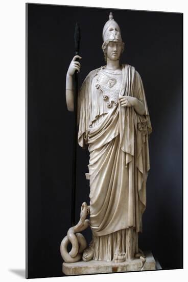 The Athena Giustiniani. Roman Copy of a Greek Statue of Pallas Athena. 2nd Century-null-Mounted Photographic Print