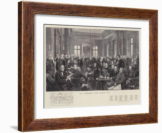 The Athenaeum Club, Ballot Day-Thomas Walter Wilson-Framed Giclee Print
