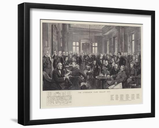 The Athenaeum Club, Ballot Day-Thomas Walter Wilson-Framed Giclee Print