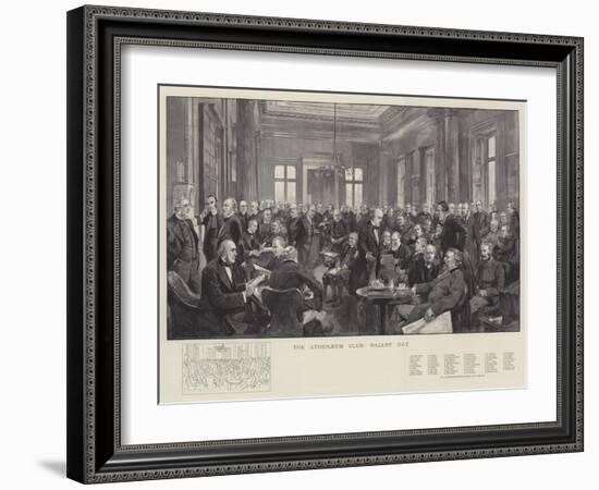 The Athenaeum Club, Ballot Day-Thomas Walter Wilson-Framed Giclee Print