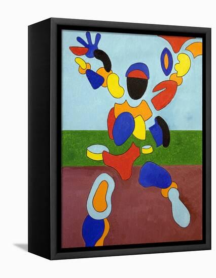 The Athlete, Disintegrating at the Moment of His Triumph, 2007-Jan Groneberg-Framed Premier Image Canvas