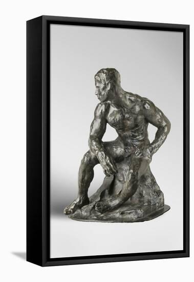 The Athlete, Modeled 1901, Cast by Alexis Rudier (1874-1952), 1925 (Bronze)-Auguste Rodin-Framed Premier Image Canvas