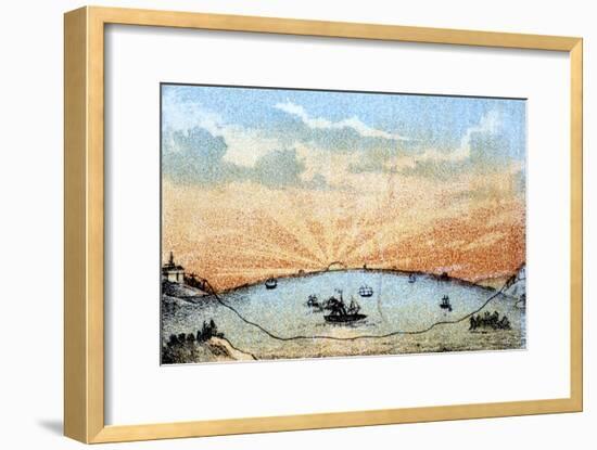 The Atlantic Telegraph, C1878-null-Framed Giclee Print