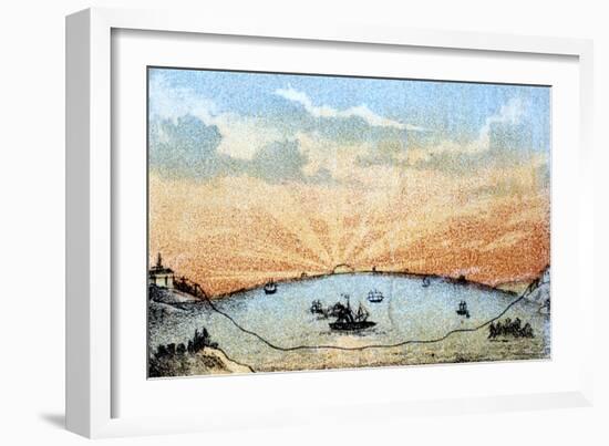 The Atlantic Telegraph, C1878-null-Framed Giclee Print