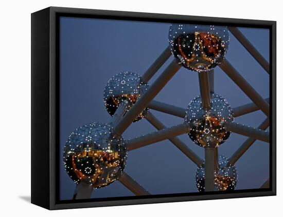 The Atomium Monument in Brussels, Built for Expo '58, the 1958 Brussels World's Fair, Belgium-David Bank-Framed Premier Image Canvas