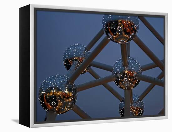 The Atomium Monument in Brussels, Built for Expo '58, the 1958 Brussels World's Fair, Belgium-David Bank-Framed Premier Image Canvas