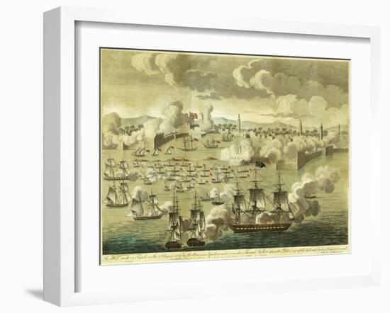 The Attack Made on Tripoli on the 3rd of August 1804, by the Commodore Edward Preble, 1805-John Bachman-Framed Giclee Print