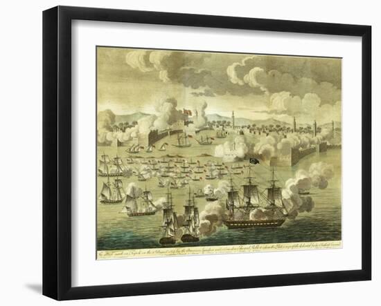 The Attack Made on Tripoli on the 3rd of August 1804, by the Commodore Edward Preble, 1805-John Bachman-Framed Giclee Print