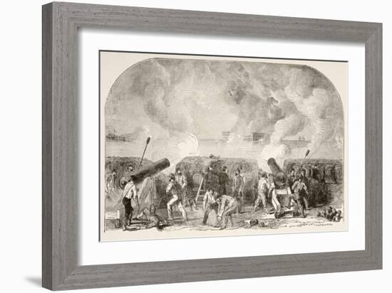 The Attack on Fort Sumter-null-Framed Giclee Print