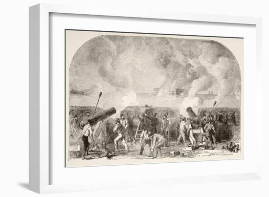 The Attack on Fort Sumter-null-Framed Giclee Print