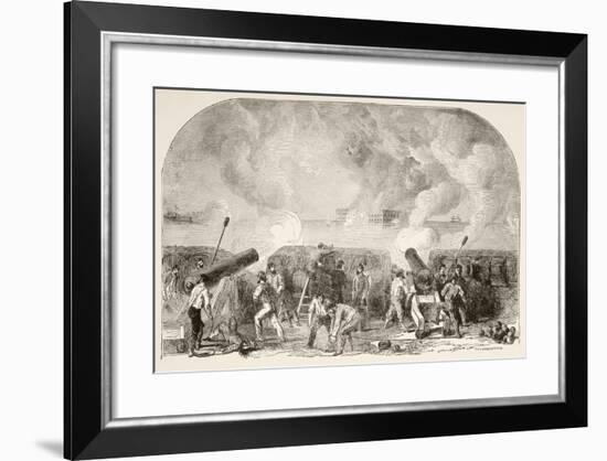 The Attack on Fort Sumter-null-Framed Giclee Print