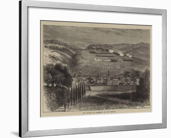 The Attack on Saarbruck by the French-null-Framed Giclee Print