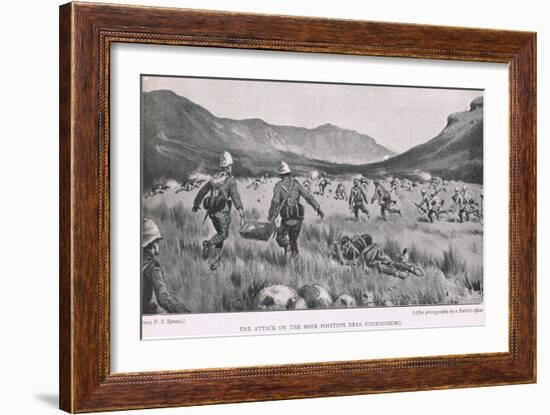 The Attack on the Boer Position Near Fouriesburg-Percy F.s. Spence-Framed Giclee Print