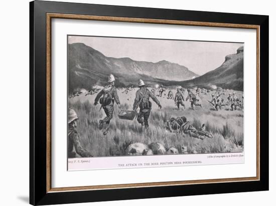 The Attack on the Boer Position Near Fouriesburg-Percy F.s. Spence-Framed Giclee Print