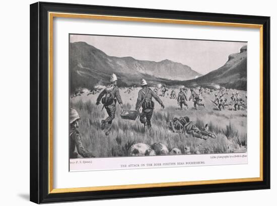 The Attack on the Boer Position Near Fouriesburg-Percy F.s. Spence-Framed Giclee Print