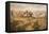 The Attack on the Wagon Train-Charles Marion Russell-Framed Stretched Canvas