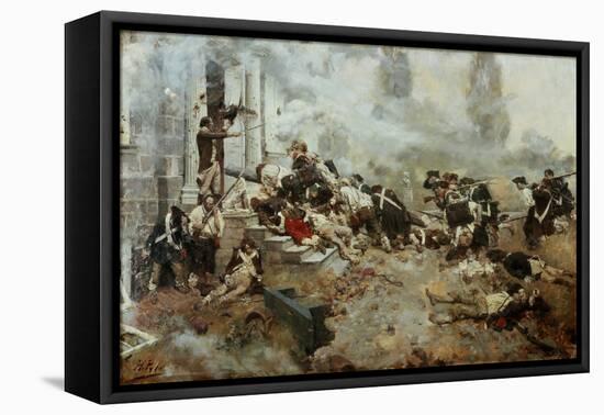 The Attack Upon the Chew House-Howard Pyle-Framed Premier Image Canvas