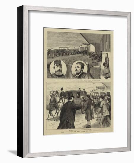 The Attempt on the Life of the Queen-null-Framed Giclee Print