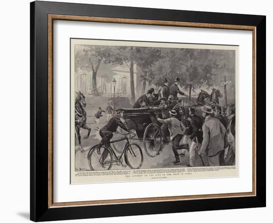 The Attempt on the Life of the Shah in Paris-Paul Destez-Framed Giclee Print