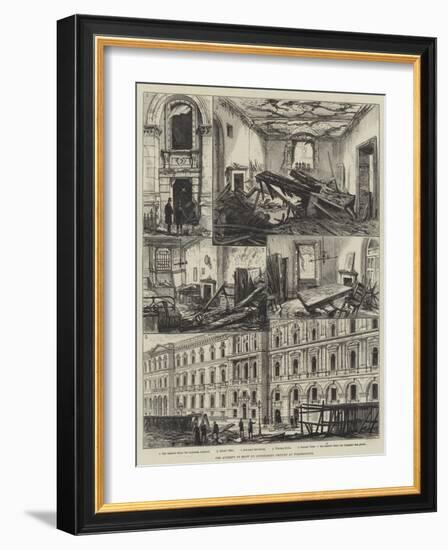 The Attempt to Blow Up Government Offices at Westminster-Frank Watkins-Framed Giclee Print