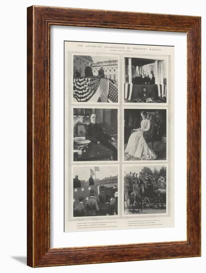 The Attempted Assassination of President Mckinley-null-Framed Giclee Print