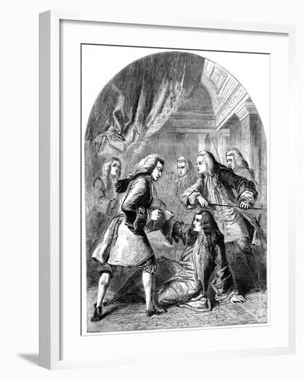 The Attempted Assassination of Robert Harley (1661-172), 18th Century-TE Nicholson-Framed Giclee Print